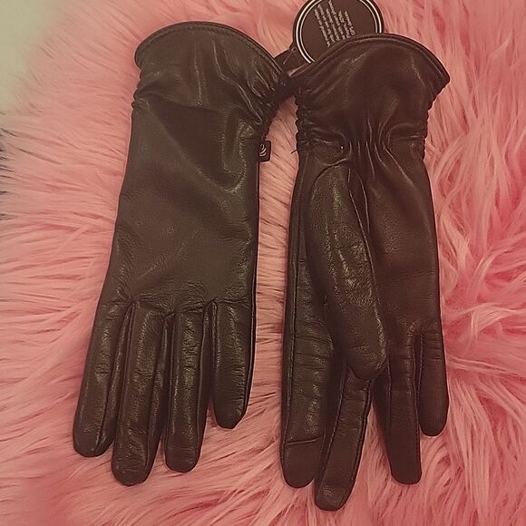 Cuddl Duds ,Genuine Leather gloves, touch screen compatible, S - Picture 1 of 6